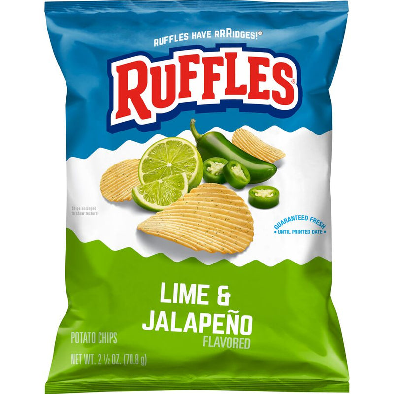 Ruffles Lime & Jalapeno Potato Chips 70.8g