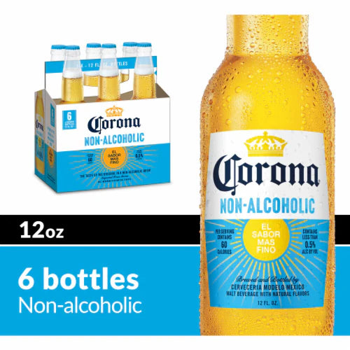 Corona Non Alcoholic 12oz 6 Pack Bottles
