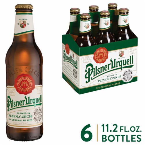 Pilsner Urquell 11.2oz 6 Pack Bottels (alc.4.4%)