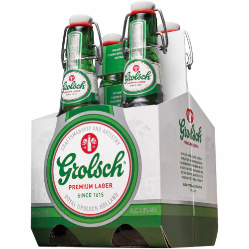 Grolsch Pilsner 15.2oz 4 Pack Bottles (alc.5%)