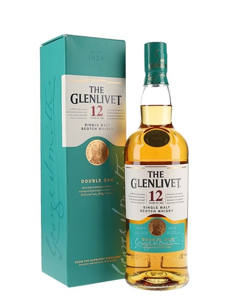 Glenlivet 12 Years Old Oak Single Malt Scotch Whiskey 750ml