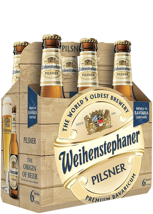Weihenstephaner Pilsner 11.2oz 6 Pack Bottles (alc.5.1%)