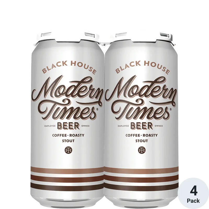 Modern Times Black House Coffee Stout 16oz 4 Pack Can