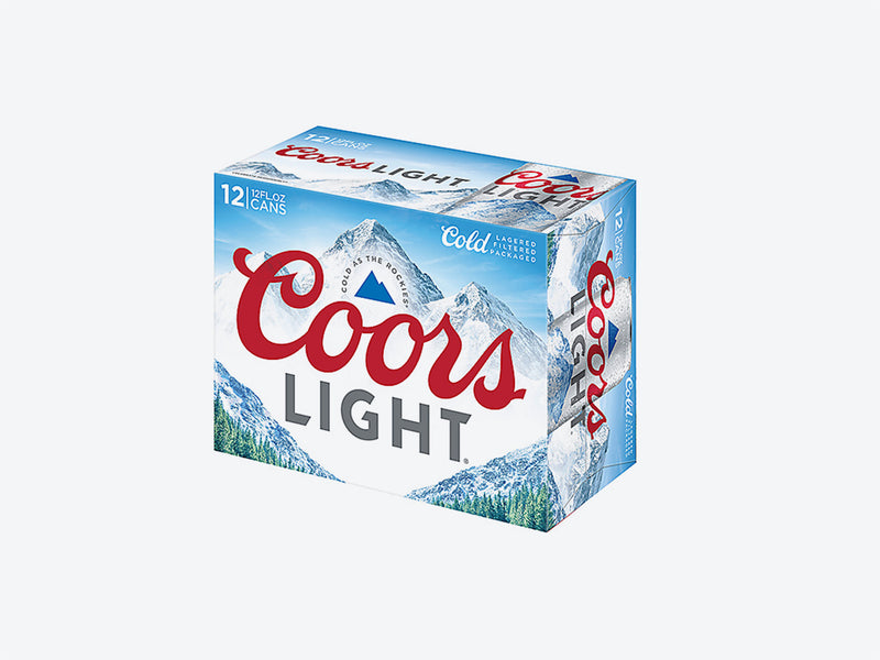Coors Light 12oz 12 Pack Can