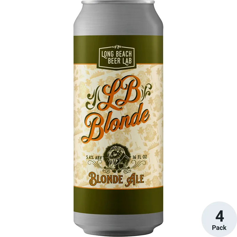 Long Beach Beer Lab Blonde Ale 16oz 4 Pack Can
