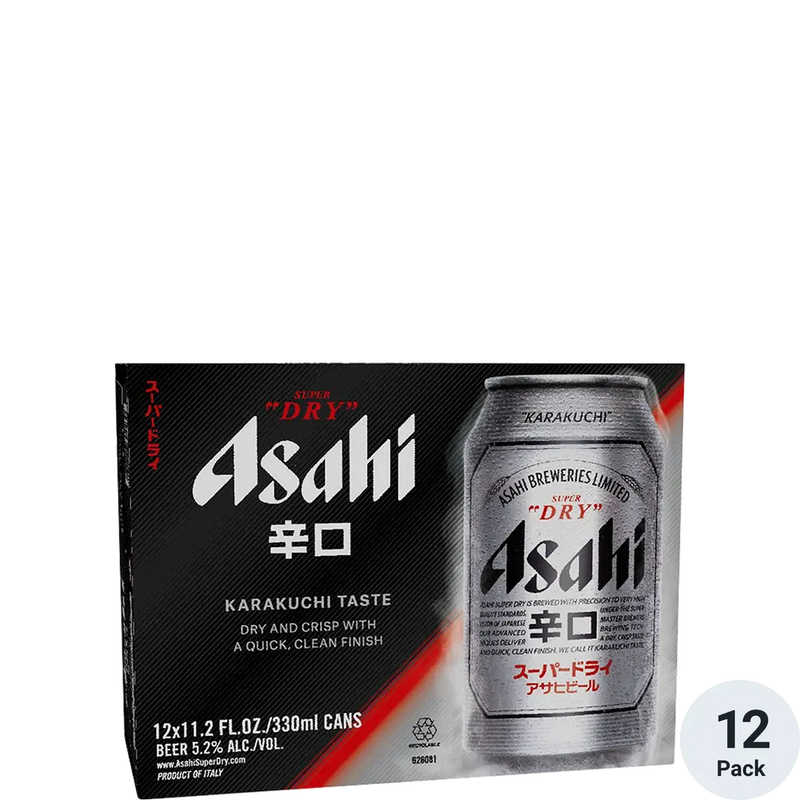 Asahi Super Dry 12 Pack Can