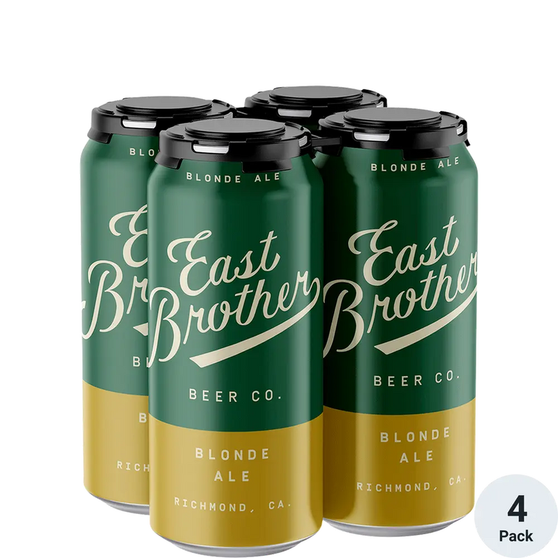 East Brother Blonde Ale 16oz 4 Pack Can