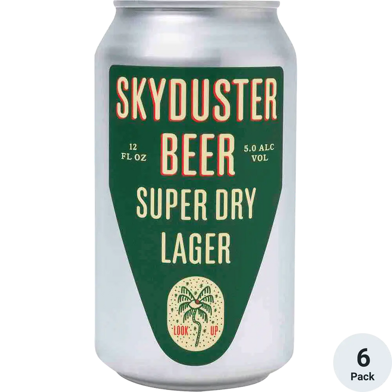 Skyduster Super Dry Lager 12oz 6 Pack Can (alc.5%)