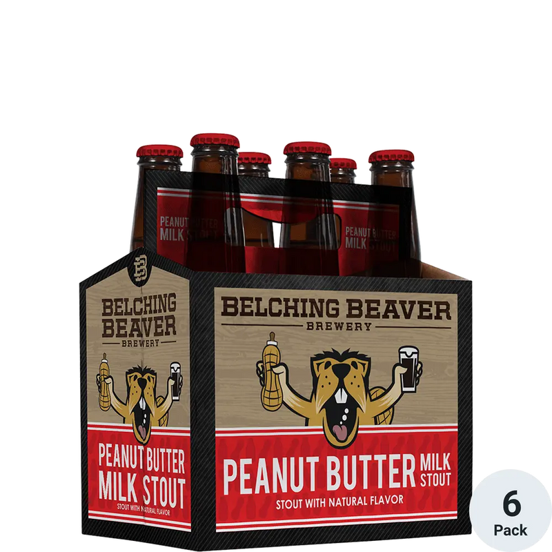 Belching Beaver Peanut Butter Milk Stout 12oz 6 Pack Bottles