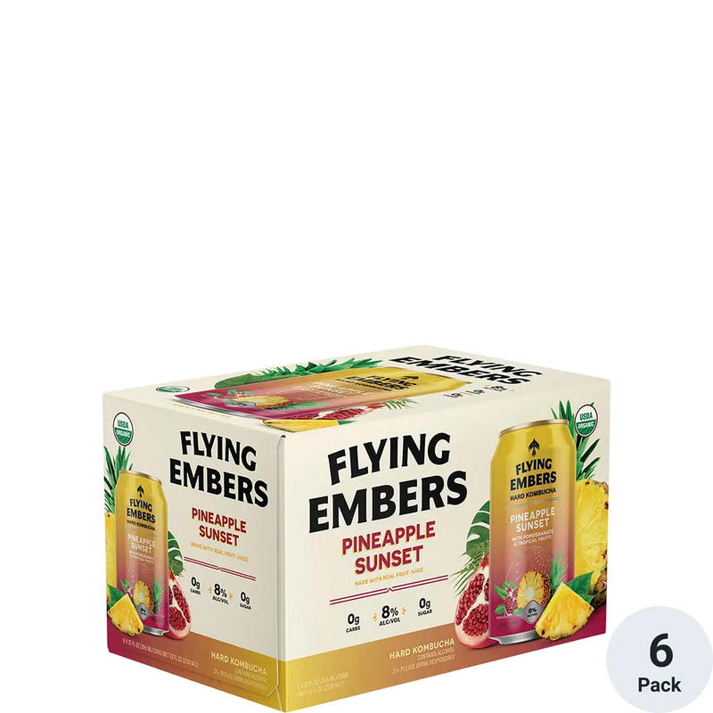 Flying Embers Pineapple Sunset 6 Pack Can