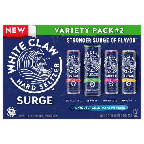 White Claw Surge Variety No 2 12oz 12 Pack Can – Happysliquor