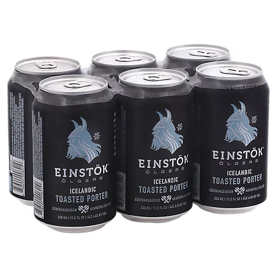 Einstok Toasted Porter 12oz 6 Pack Can