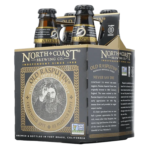 North Coast Old Rasputin Russian Imperial Stout 12oz 4 Pack Bottles