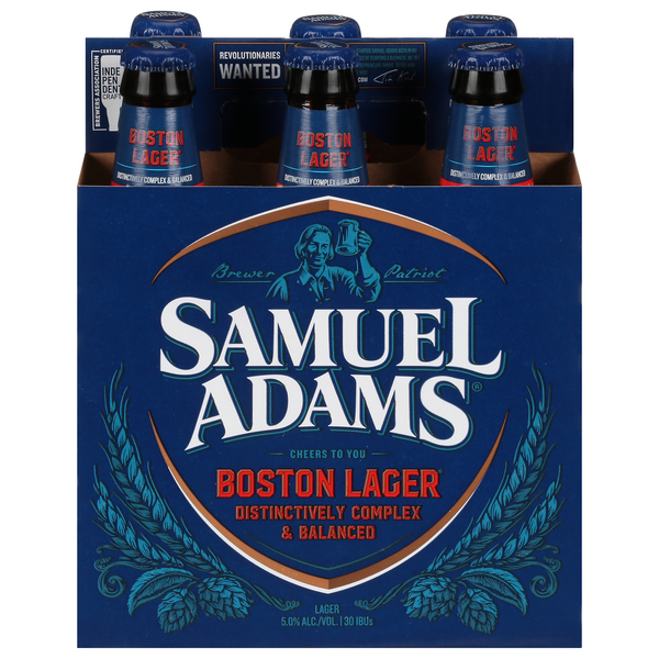 Samuel Adams Boston Lager 12oz 6 Pack Bottles (al.6%)