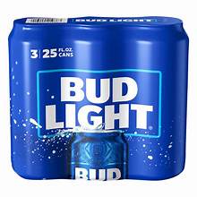 Bud Light 3 Pack 25oz – Happysliquor
