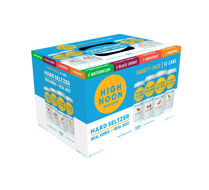 High Noon Sun Sips Hard Seltzer Variety Pack 12oz 12 Pack Can