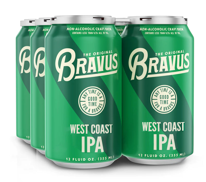 Bravus Brewing Blood West Coast IPA Non Alcoholic 12oz 6 Pack Can