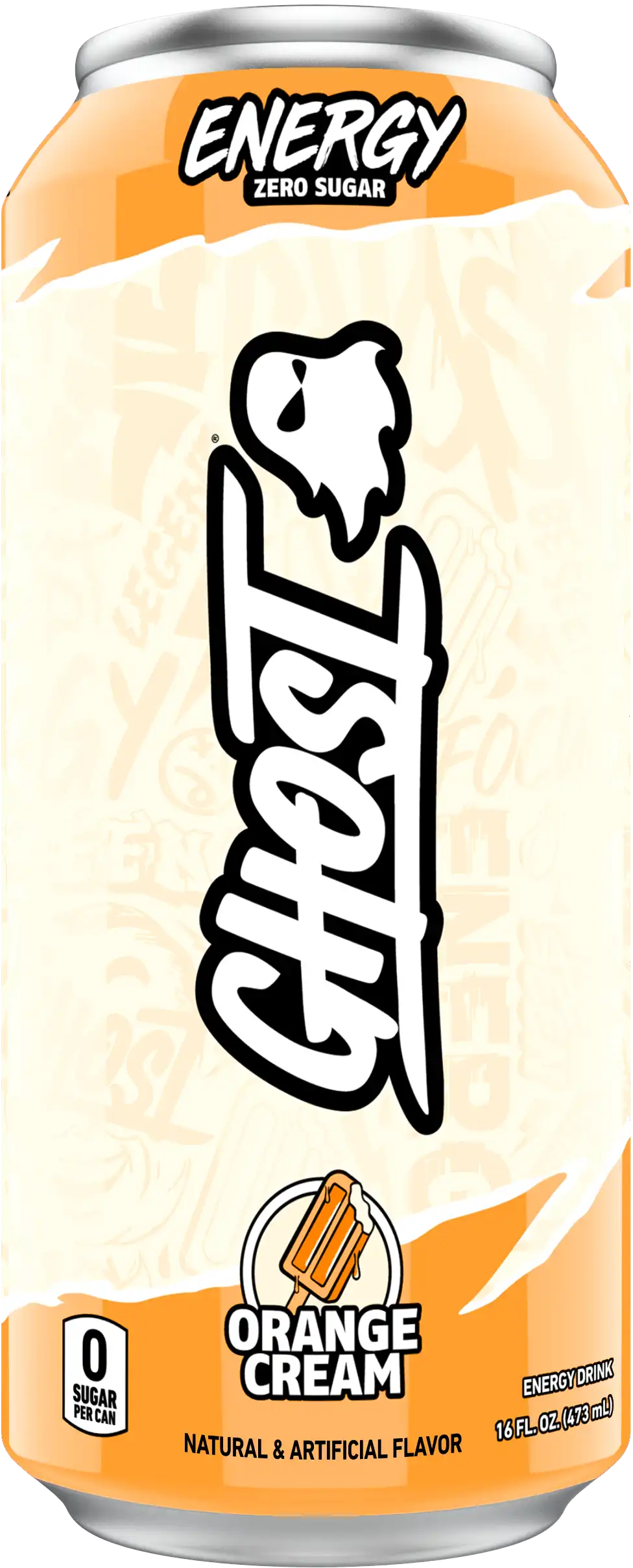 Ghost Energy Zero Sugar Orange Cream 16oz – Happysliquor