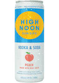 High Noon Vodka & Soda Peach 24oz Can