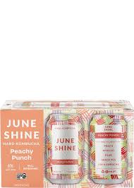 June Shine Hard Kombucha Peachy Punch 12oz 6Pack Can – Happysliquor