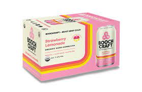 Booch Craft Strawberry Lemonade 12oz 6 Pack Can