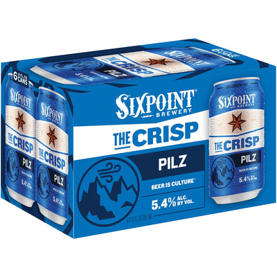 Six Point The Crisp Pilz 12oz 6 Pack Can (alc.5.4%)