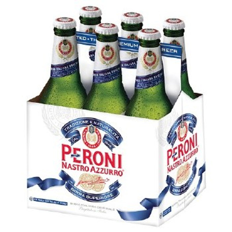 Peroni Italiana Pilsner 12oz 6 Pack Bottels (alc.5%)