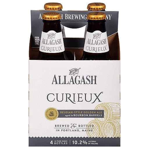 Allagash Curieux Belgian Style Golden Ale Beer 12oz 4 Pack Bottles