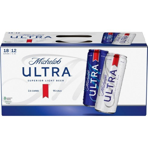 Michelob Ultra 12oz 18 Pack Can