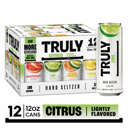 Truly Citrus Variety Hard Seltzer 12oz 12 Pack Can