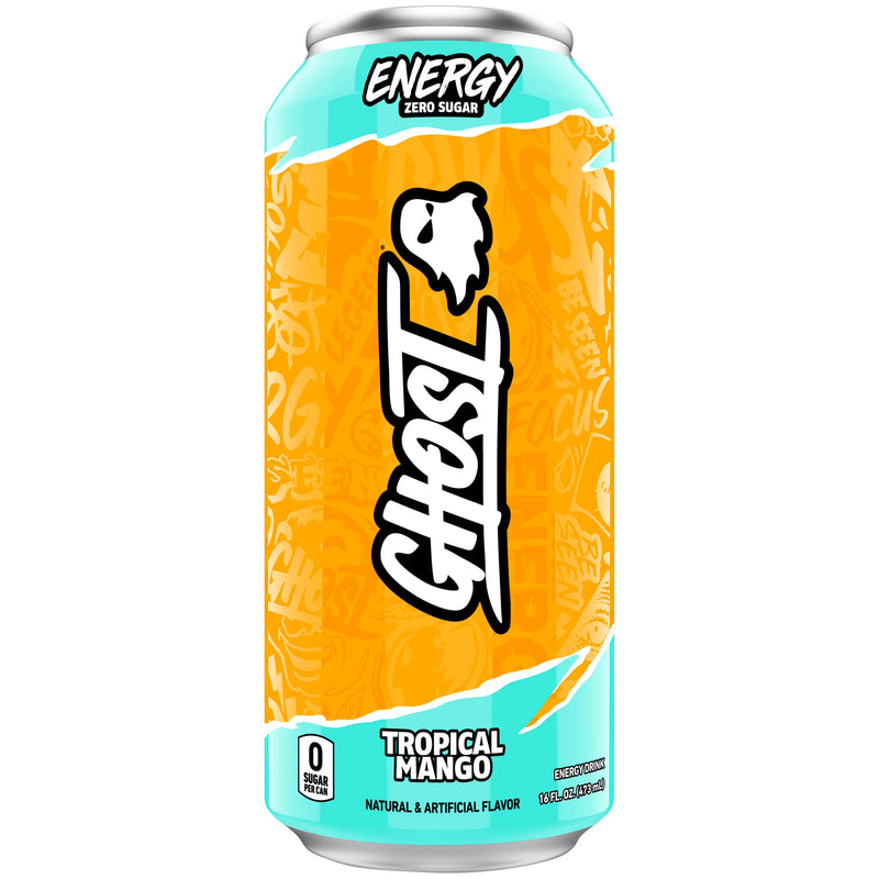 Ghost Energy Zero Sugar Tropical Mango 16oz