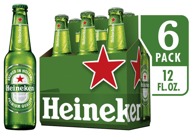 Heineken Premium Malt Lager 12oz 6 Pack Bottles