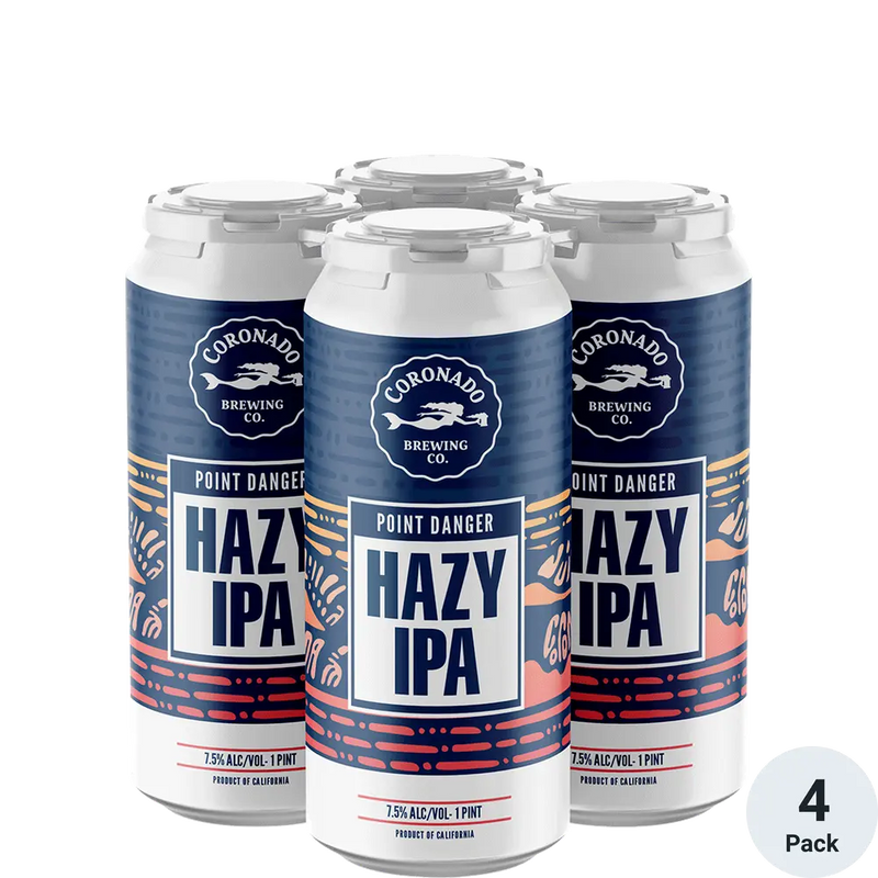 Coronado Brewing Captain Surf Hazy Ipa 16oz 4 Pack Cans