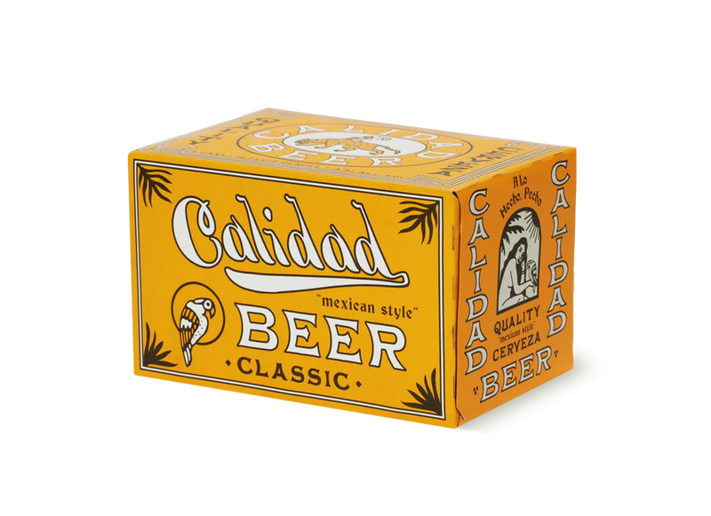 Calidad Cerveza Mexican Style 12oz 6 Pack Can