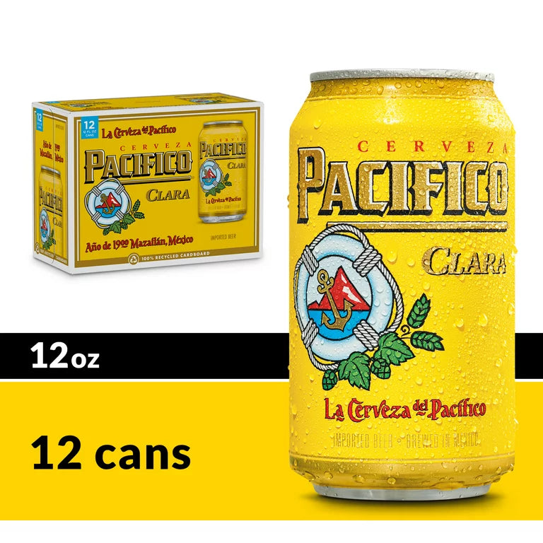 Pacifico Clara 12oz 12 Pack Can