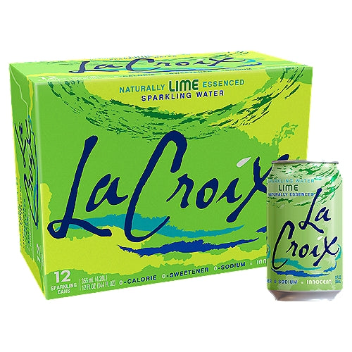 La Croix Lime Sparkling Water 12 oz 12 Pack Can