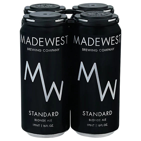 Madewest Standard Blonde Ale 16oz 4 Pack Can
