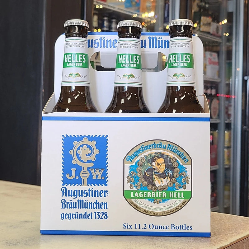 Augustiner Laferbier Hell 11.2oz 6 Pack Bottles