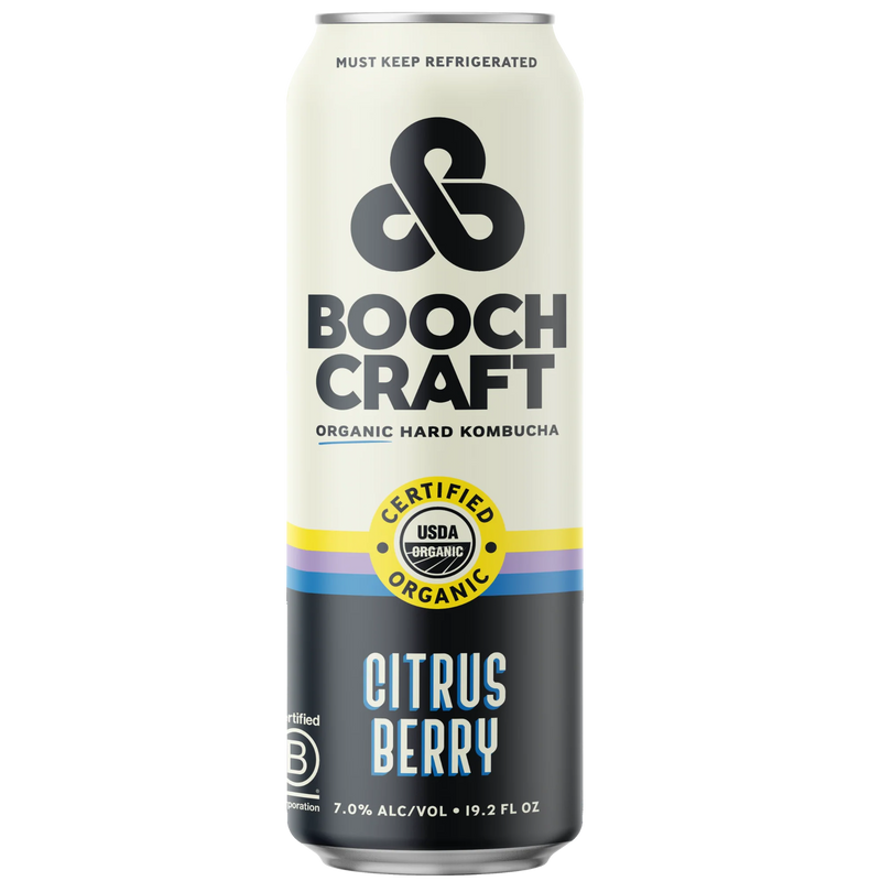 Boochcraft Citrus Berry Hard Khombucha 19.2oz Can – Happysliquor