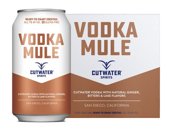 Cutwater Vodka Mule 12oz 4 Pack Can