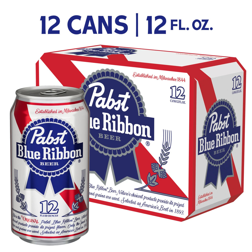 Pabst Blue Ribbon Beer 12 Pack Can – Happysliquor Pabst Blue Ribbon Beer 12 Pack Can – Happysliquor