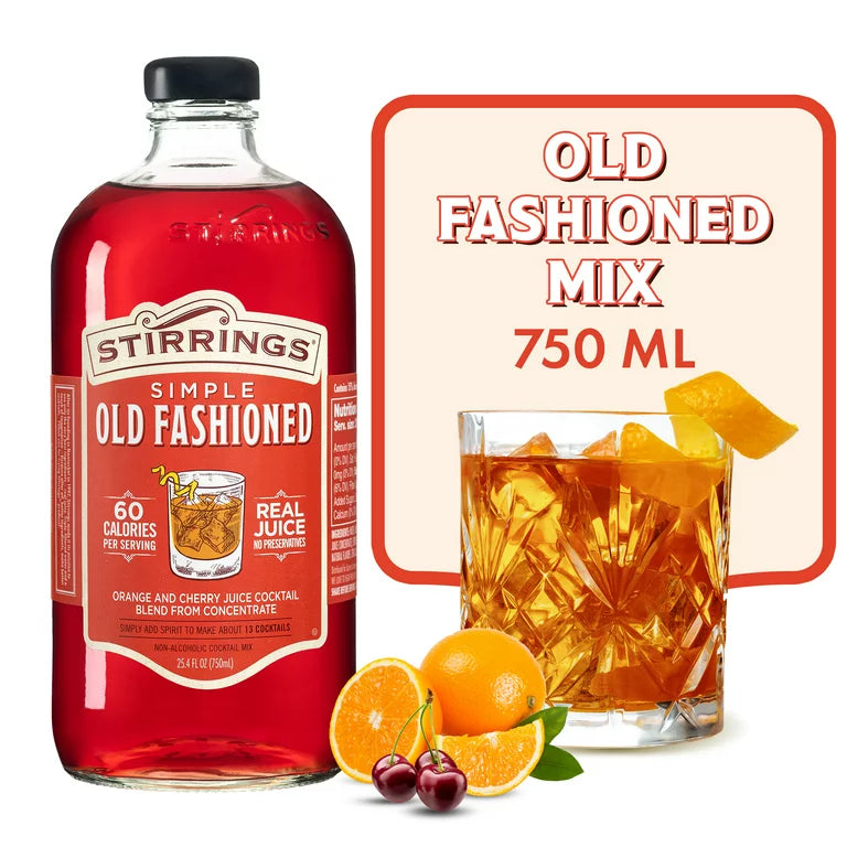 Stirrings Simple Old Fashioned Real Juice 750ml