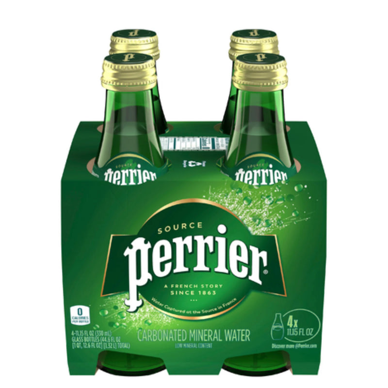 Perrier Multipack Perrier Mineral Water 12oz 4 Pack Bottle – Happysliquor
