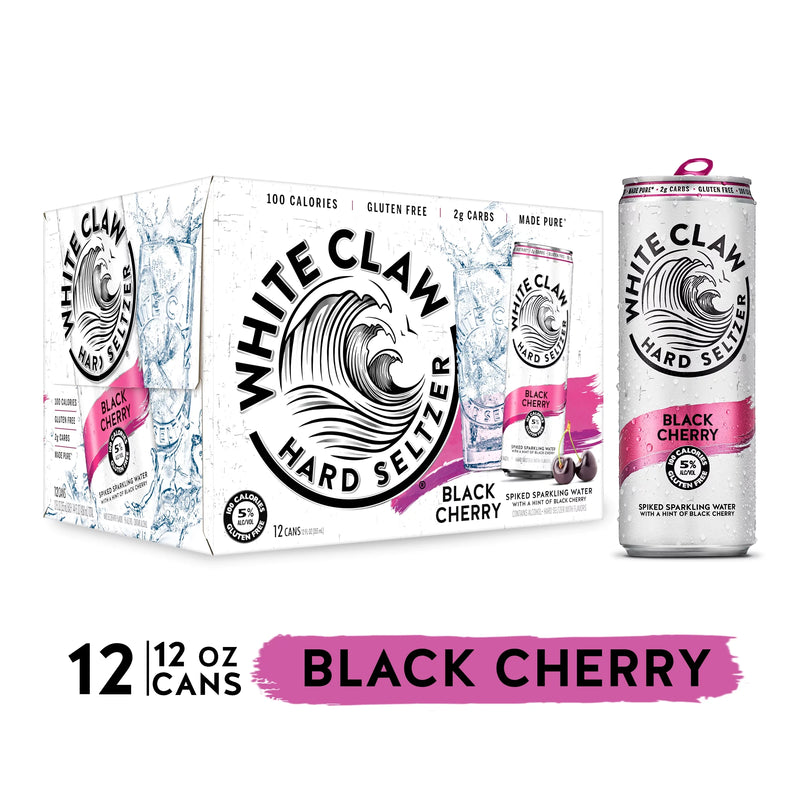 White Claw Black Cherry 12oz 12 Pack Can