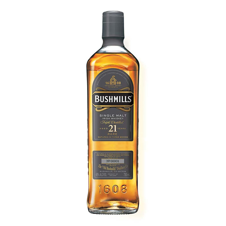BUSHMILLS 21年 シングルモルトウイスキー 700ml Bushmills Single Malt Aged 21 Years Rare Irish Whiskey 750ml