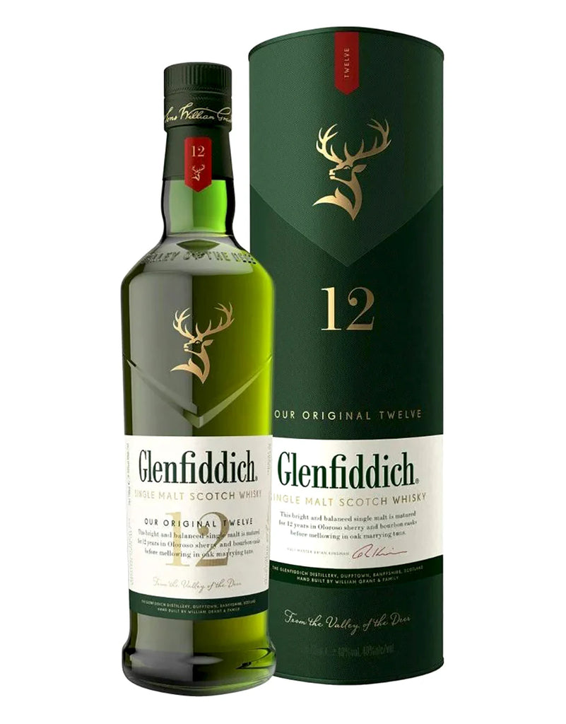 Glenfiddich 12 Years Single Malt Scotch Whisky 750ml – Happysliquor