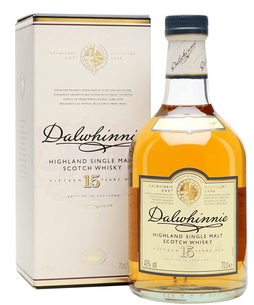 Dalwhinnie Highland Single Malt Scotch Whisky 15 Years Old 750ml
