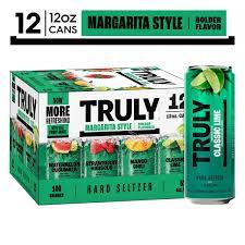 Truly Margarita Style,Watermelon Cucumber,Strawberry Hibiscus,Mango Chili,Classic Lime 12oz 12 Pack can