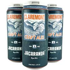 Claremont jacaranda Rye Ipa 16oz 4 Pack Cans