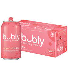 Bubly Grapefruitbubly  Sparkling Water 12oz 8 Pack can